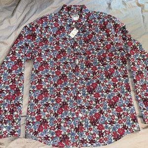 NWT Express Medium floral cotton Soft wash Shirt
